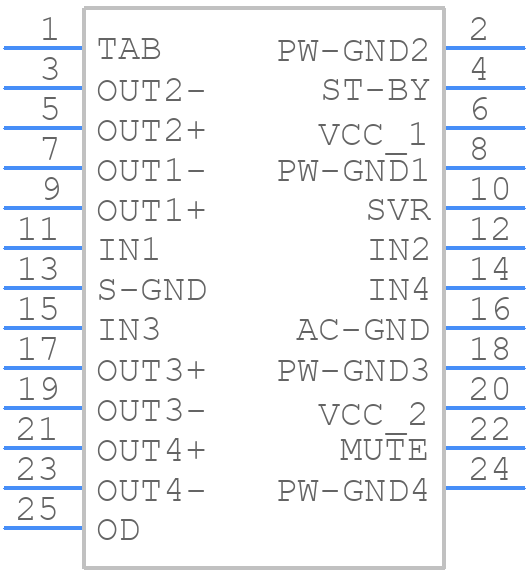 STPA001H - STMicroelectronics - PCB symbol
