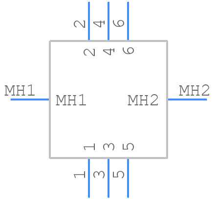 T1M-03-GF-DV-K - SAMTEC - PCB symbol