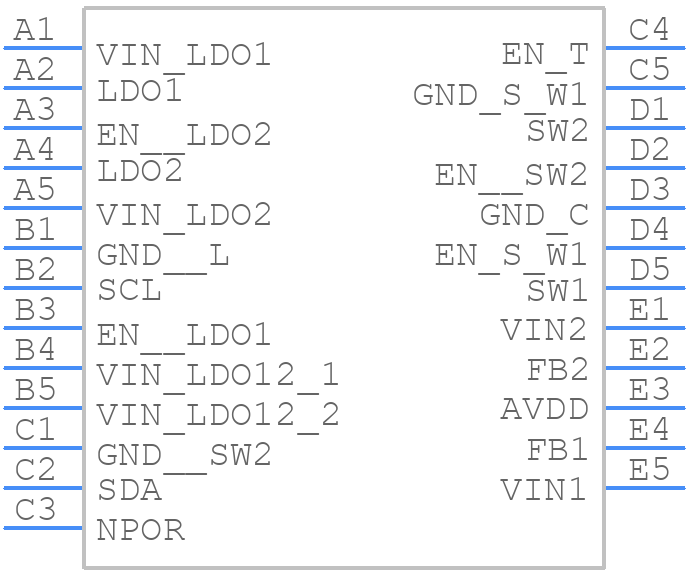 LP3907QTLX-VXSS/NOPB - Texas Instruments - PCB symbol