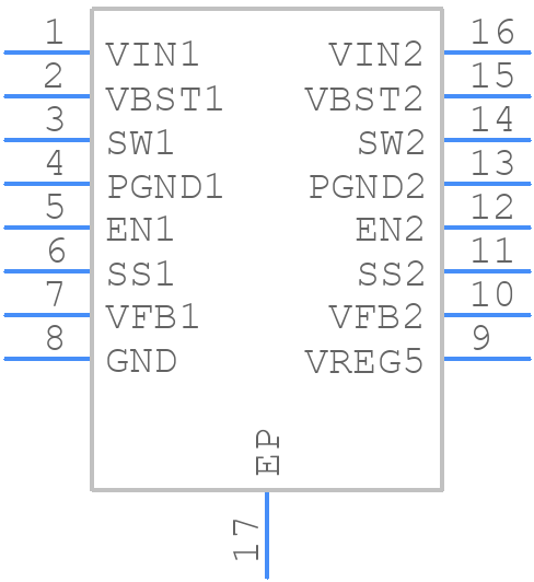 TPS542951PWP - Texas Instruments - PCB symbol