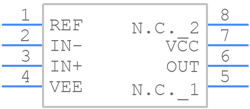 MAX9041AESA+ - Analog Devices - PCB symbol