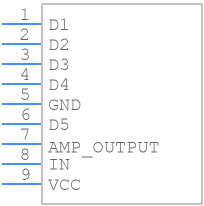 BA6124 - ROHM Semiconductor - PCB symbol