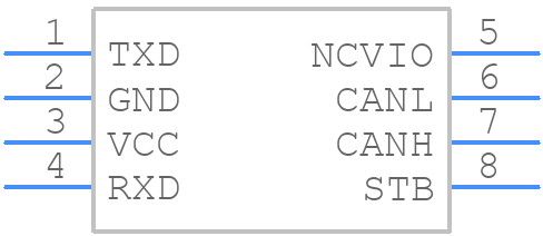 TCAN1044VDDFRQ1 - Texas Instruments - PCB symbol