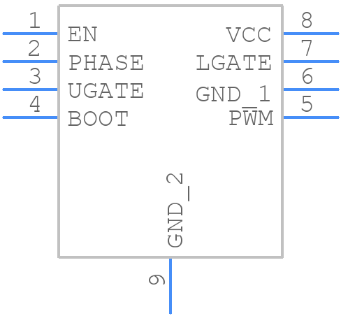 RT9610BGQW - RICHTEK - PCB symbol