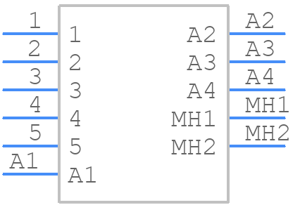 DBMP-9H4S-J-A197 - ITT CANNON - PCB symbol