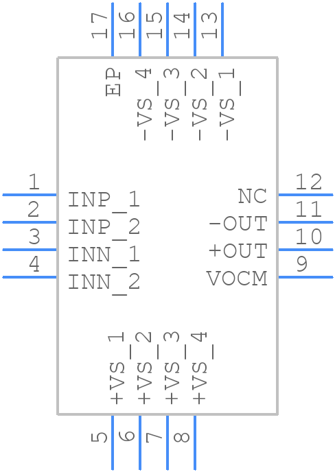 AD8476ACPZ-RL - Analog Devices - PCB symbol