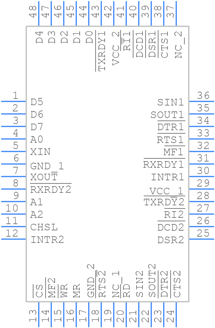 NS16C2552TVS/NOPB - Texas Instruments - PCB symbol