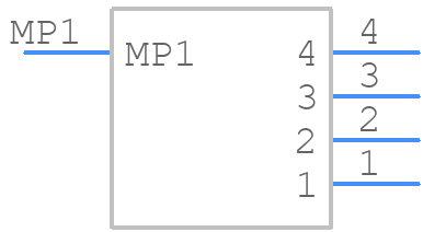 37204-1BE0-004-PL - 3M - PCB symbol