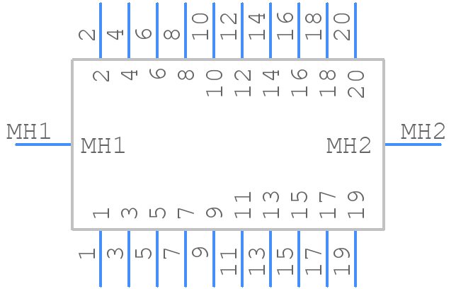 3428-6002 LCPL - 3M - PCB symbol