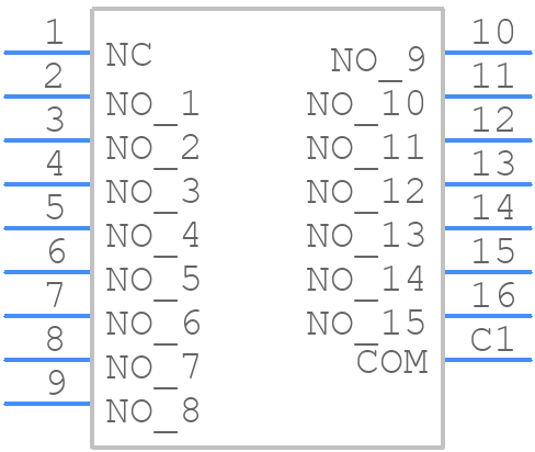 51P22-01-1-16N - Grayhill - PCB symbol
