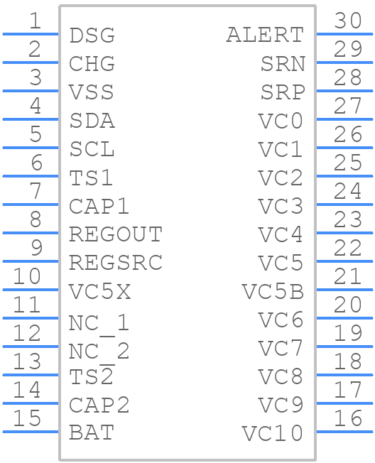 BQ7693001DBTR - Texas Instruments - PCB symbol