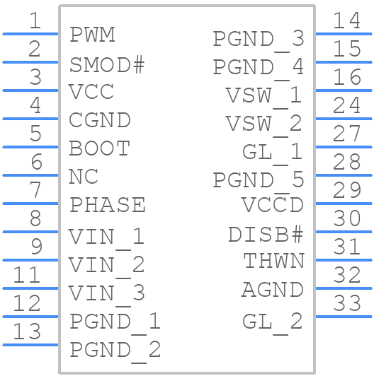 NCP302035MNTWG - onsemi - PCB symbol
