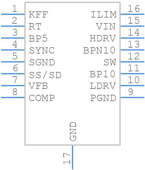 TPS40061PWPR - Texas Instruments - PCB symbol