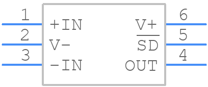LMV761MFNOPB - Texas Instruments - PCB symbol