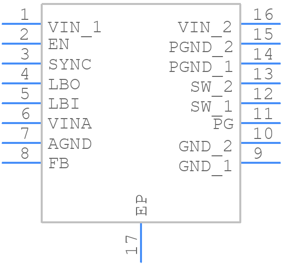 TPS62110HPWP - Texas Instruments - PCB symbol