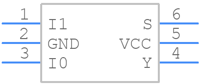 74LVC1G157GF,132 - Nexperia - PCB symbol