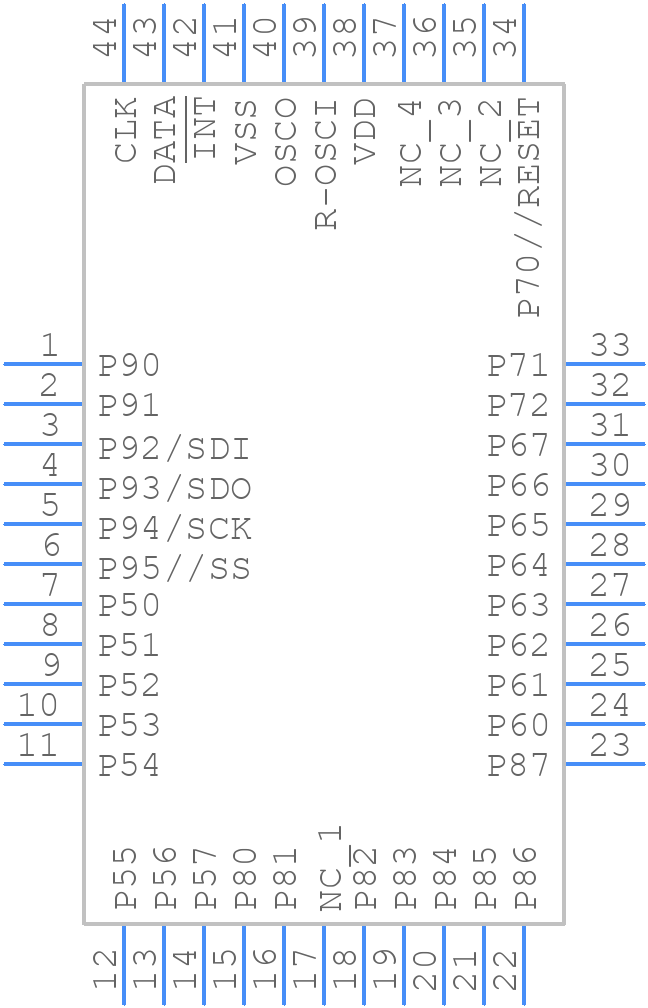 EM78P451AQ - ELAN Microelectronics Corp - PCB symbol