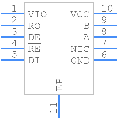 ADM3066EBCPZ-R7 - Analog Devices - PCB symbol
