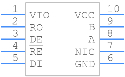 ADM3062EBRMZ-R7 - Analog Devices - PCB symbol