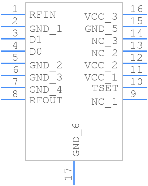 MAX2233EEE+ - Analog Devices - PCB symbol