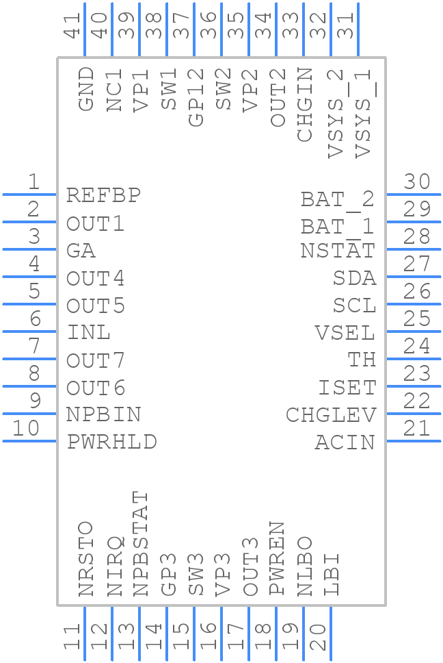 ACT8945AQJ405-T - Active-Semi - PCB symbol