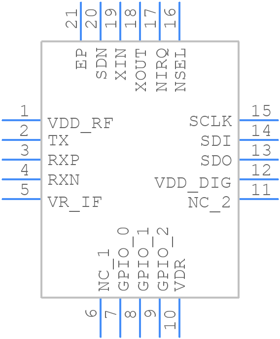 SI4432-V2-FMR - Silicon Labs - PCB symbol