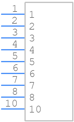 TSW-110-07-G-S-009 - SAMTEC - PCB symbol