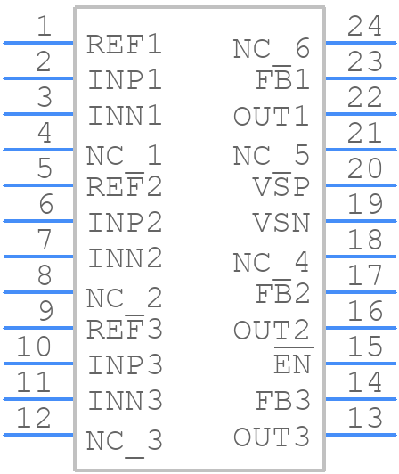 EL5375IUZ-T7 - Renesas Electronics - PCB symbol