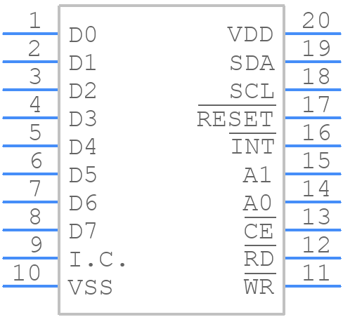 PCA9665D,118 - NXP - PCB symbol