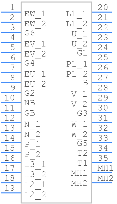 FP50R06W2E3 - Infineon - PCB symbol