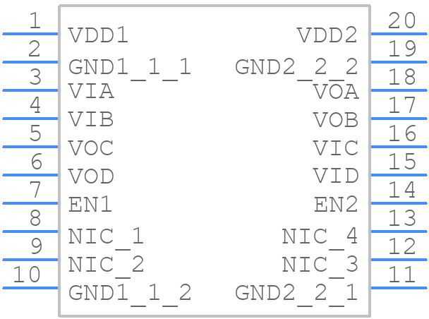 ADUM1447ARSZ - Analog Devices - PCB symbol