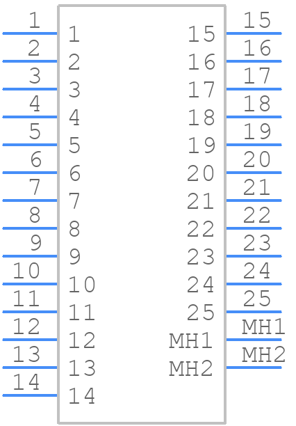 M83513/16-D01NN - Glenair - PCB symbol