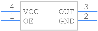 SG-8018CA 25.0000M-TJHPA3 - Epson Timing - PCB symbol