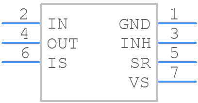 BTN7970S - Infineon - PCB symbol