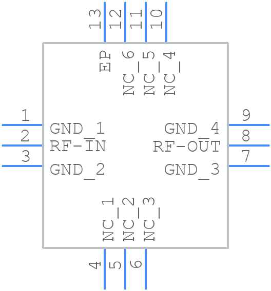 XLF-252+ - Mini-Circuits - PCB symbol