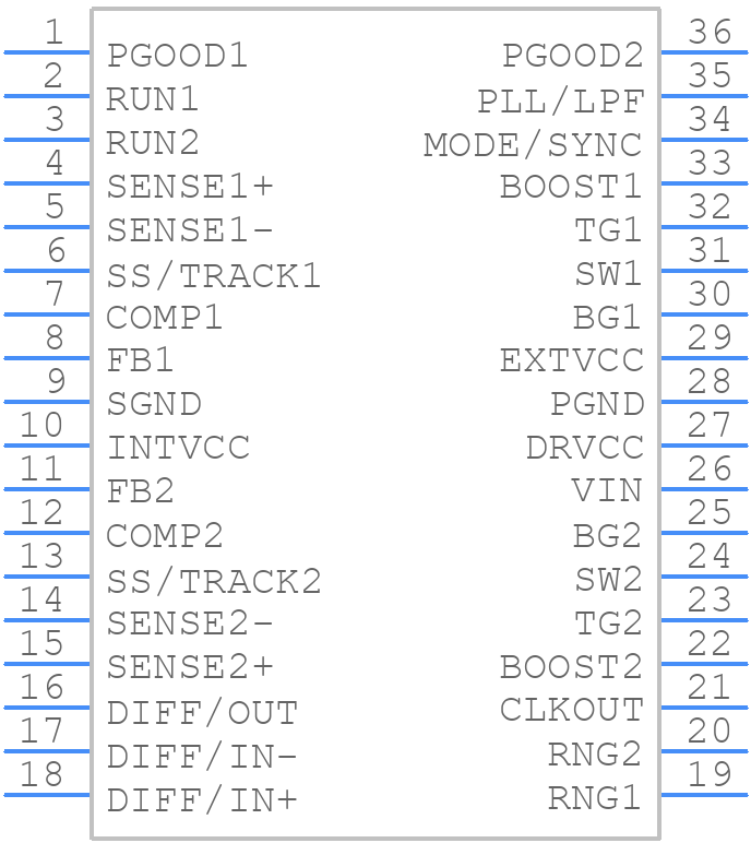 LTC3811EG#TRPBF - Analog Devices - PCB symbol
