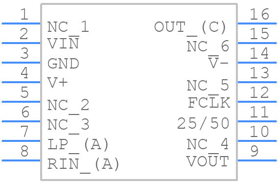LTC1264-7CSW#TRPBF - Analog Devices - PCB symbol