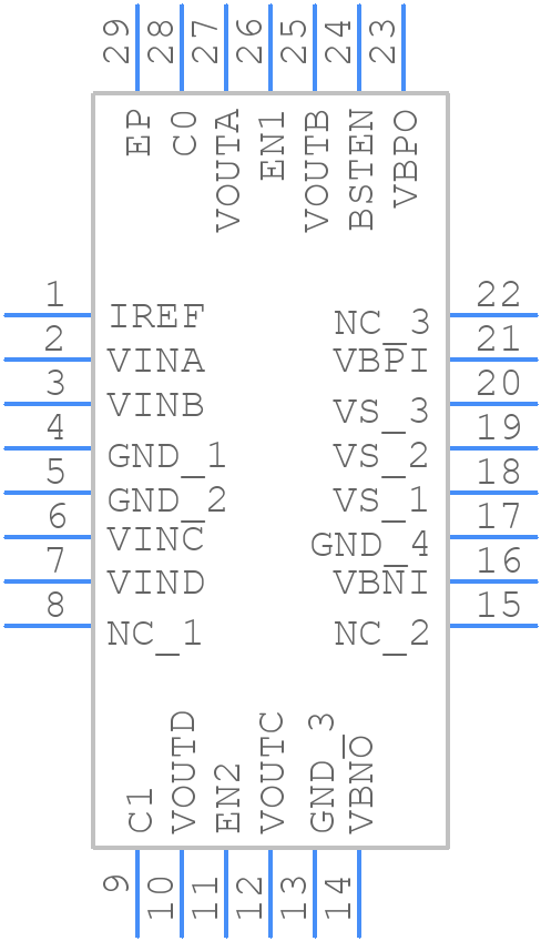 Le87402MQC - Microsemi Corporation - PCB symbol