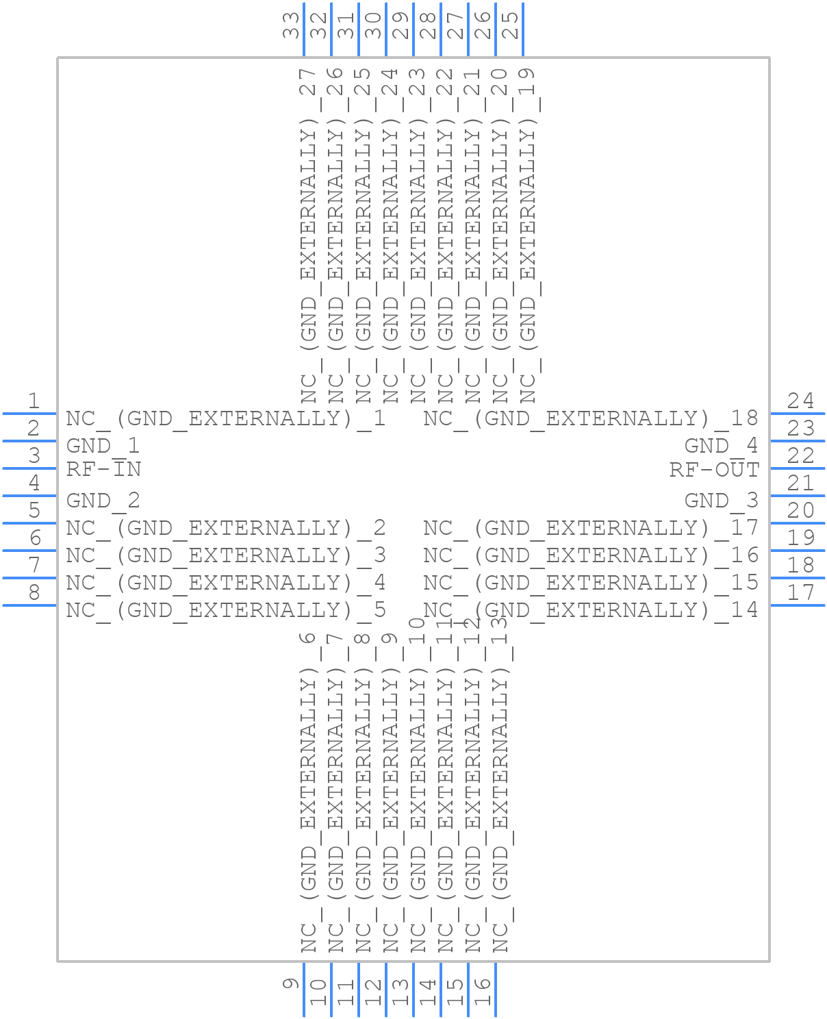 XHF-721M+ - Mini-Circuits - PCB symbol