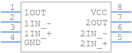 TLC27M2BIDG4 - Texas Instruments - PCB symbol