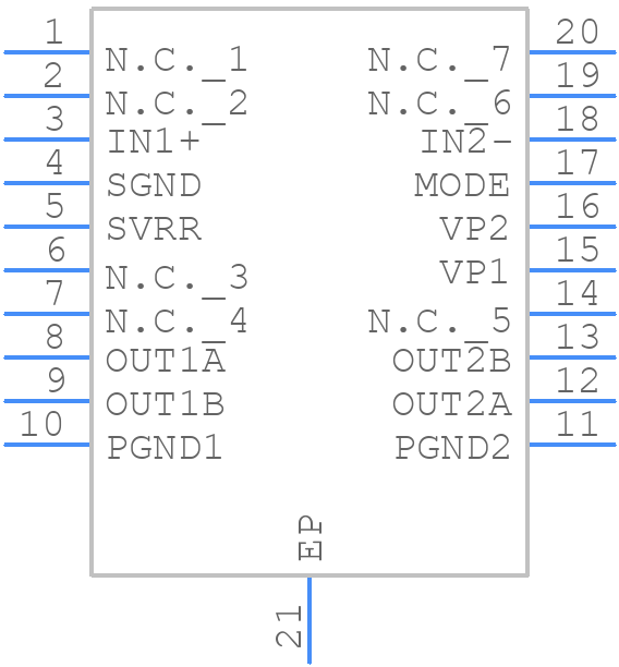 TDA1517ATW/N1,112 - NXP - PCB symbol