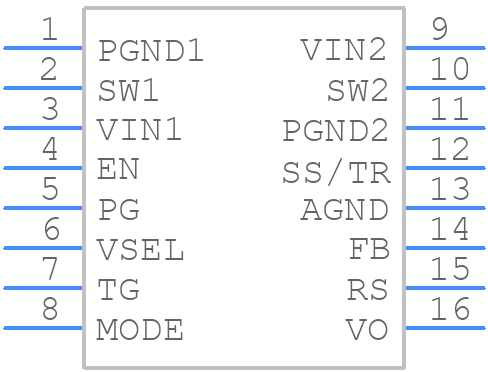 TPS62480RNCR - Texas Instruments - PCB symbol