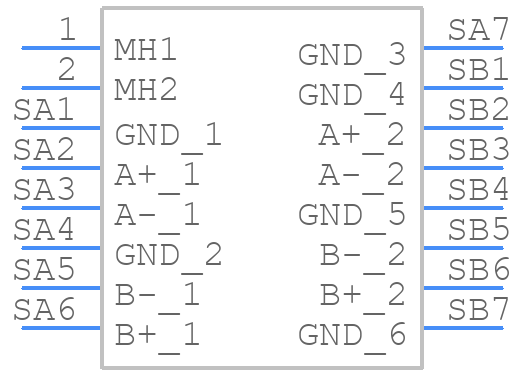 SATA-D-PL-RT - Adam Tech - PCB symbol