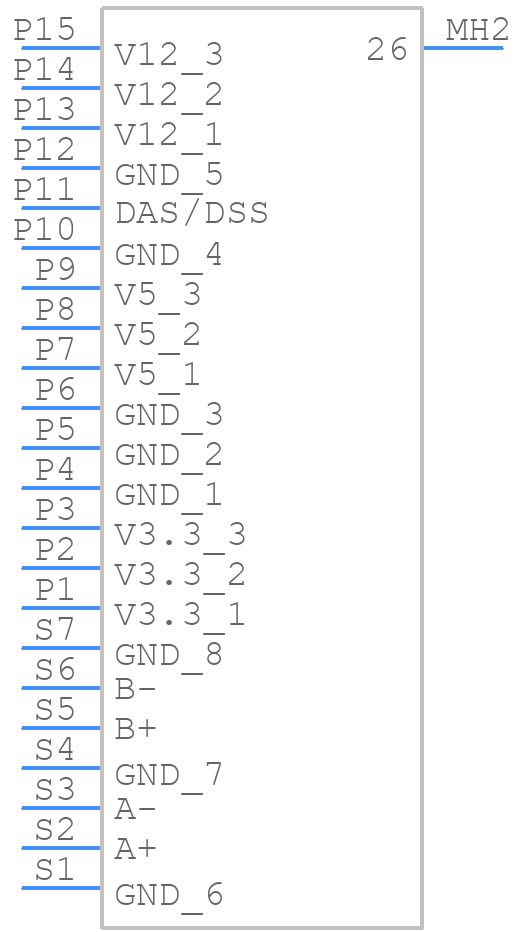 SATA-G-PM-SMT - Adam Tech - PCB symbol