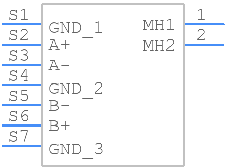 SATA-A-PL-SMT-K - Adam Tech - PCB symbol