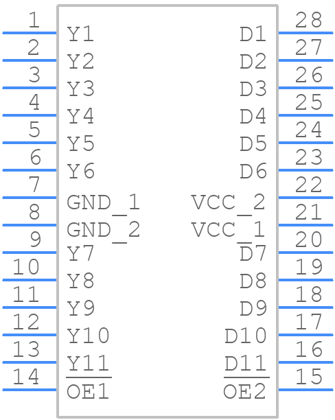 SN74ABT5400ADWR - Texas Instruments - PCB symbol