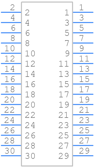 ER8-30P-0.8SV-5H - Hirose - PCB symbol