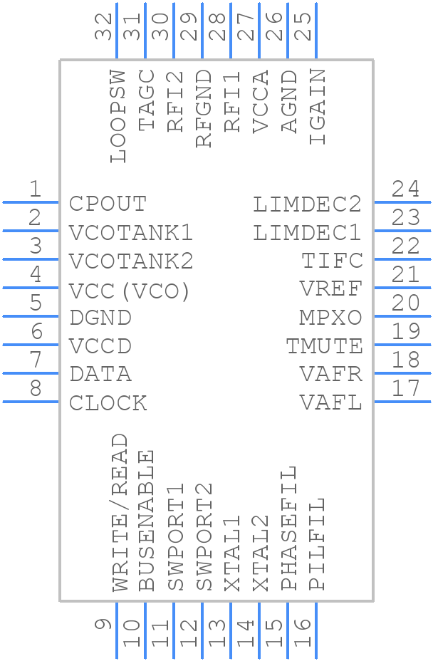 TEA5767HL - Nexperia - PCB symbol