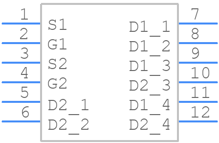 SI7949DP-T1-GE3 - Vishay - PCB symbol