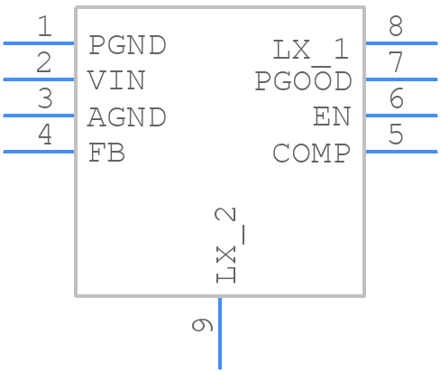 AOZ3024PI - Alpha & Omega Semiconductors - PCB symbol